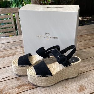 REX ESPADRILLE WEDGE SANDAL SIZE 6